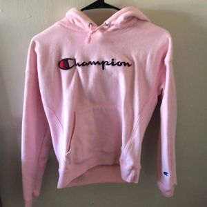 Pink champion hoodie